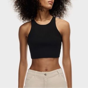 ARITZIA WILFRED FREE BLACK SWEATER TANK IN SIZE XS